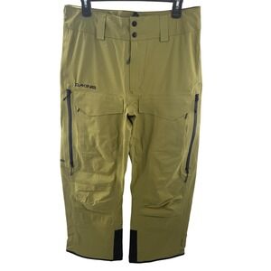 DAKINE Sender Stretch 3L Ski Snowboard Pants Mens Small Earth Green RECCO NEW